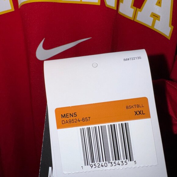 Nike NBA Atlanta Hawks Team Issue PE Player Pregame Warmup T-Shirt Mens NEW - Picture 13 of 14